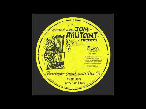 Bunnington Judah : With Jah / Burning Fire Jah Militant 12 inch 002