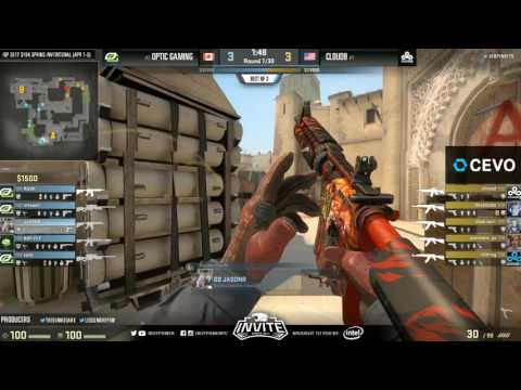 IBP Invite Spring CS:GO 2017 - Optic Gaming vs Cloud9 - Map 2 - FINALS
