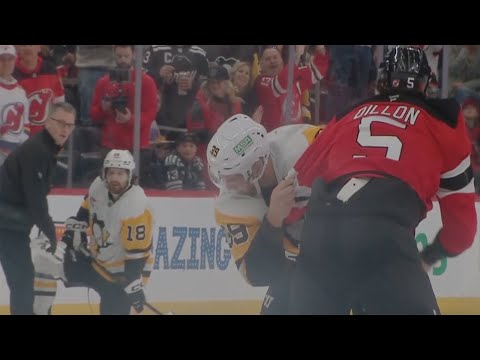 Brenden Dillon Lays a Big Hit on Tommy Novak