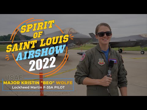 Astounding F-35A Demo! Major “Beo” Wolfe  @ Spirit Of Saint Louis 2022 Air Show & EXPO Filmed in 8K