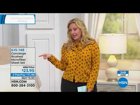 HSN | Concierge Collection Bedding 09.26.2018 - 03 PM