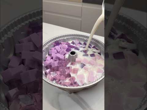 let’s make purple jelly cake 💜💜💜