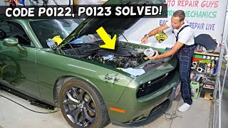 DODGE CHALLENGER CODE P0122 P0123 THROTTLE POSITION SENSOR ENGINE LIGHT ON