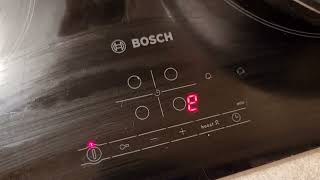 Bosch induction cooktop error fix SOLVED