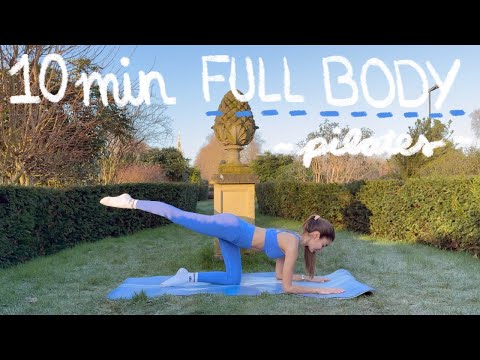 10MIN full body hourglass pilates workout - no equipment + beginner friendly