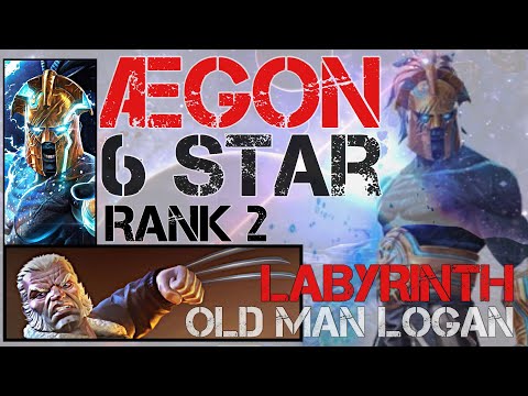 ÆGON 6 Star Rank 2 vs Labyrinth Old Man Logan | Marvel Contest Of Champions