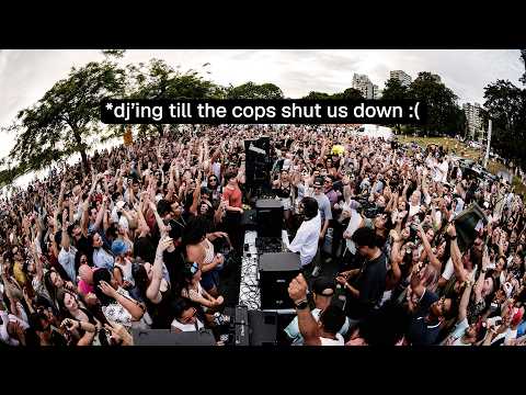 Felix Cartal - Pop Up DJ Set @ Sunset Beach Vancouver *live set until cops shut it down*