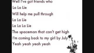 La La Lie - Jack&#39;s Mannequin {Lyrics}