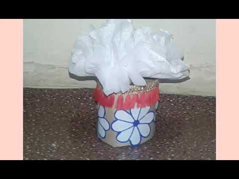 make a flower pot & flower💐