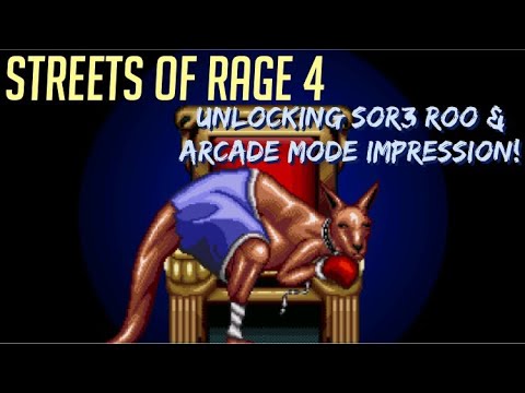 REMEMBER THIS BADASS KANGAROO!? | Streets of Rage 4 - Unlocking SOR3 Roo & Arcade Mode Impression