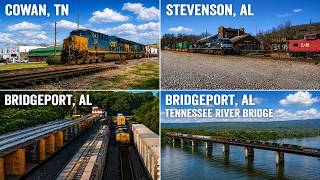 🔴CSX Chattanooga Sub - Nashville to Chattanooga - 4  Panel live webcam