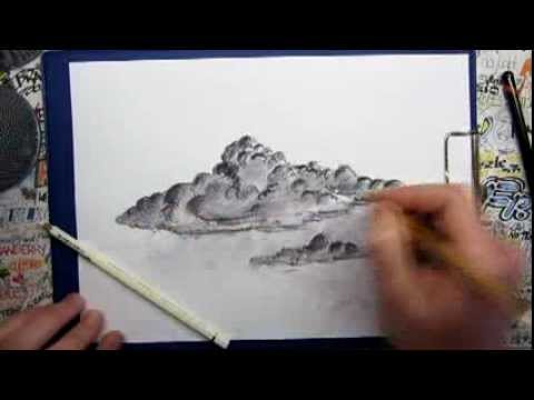 How to draw BAD WEATHER CLOUDS - YouTube