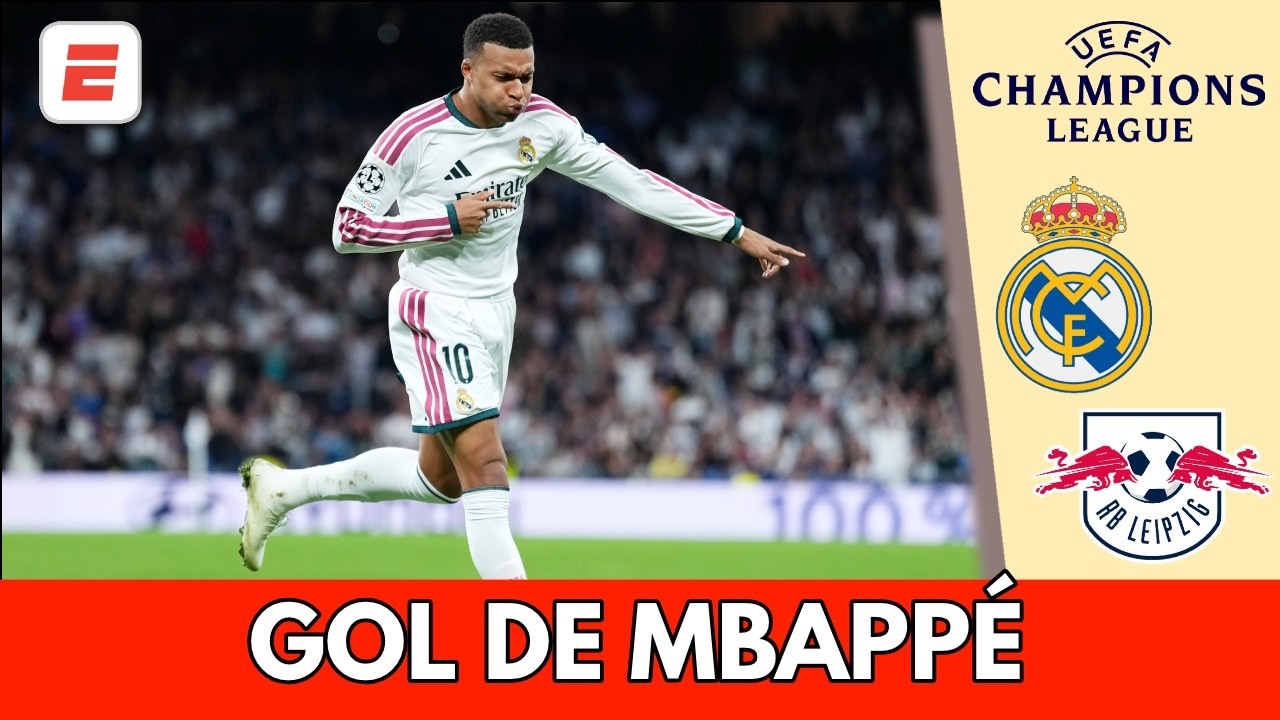 MBAPPÉ en MODO CRACK anotó un RECONTRA GOLAZO tras pase de Diomande para el 3-1 | Champions League