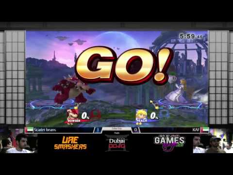 Dubai Dojo Singles: Scarlet Beans (Dr. Mario, Bowser) vs KAF (Peach) - Pools