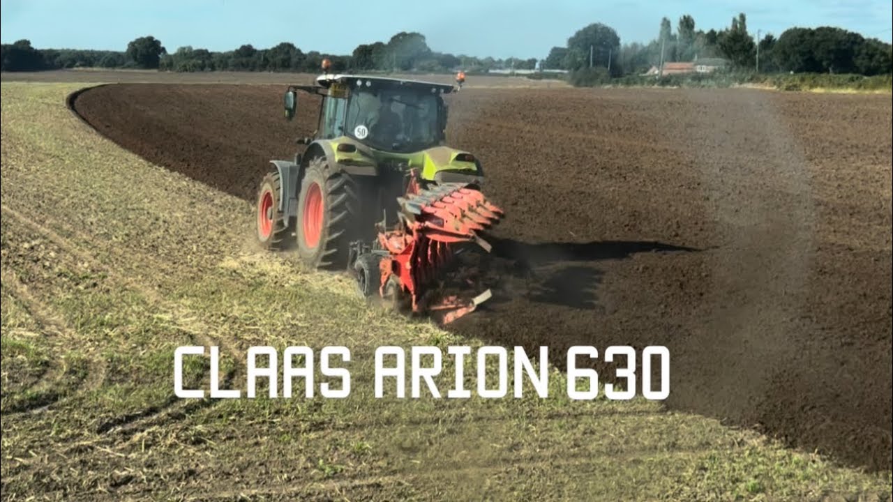 Mucking out the scrap tho . Fendt 828 on with cultivating . Claas ploughing lime has turned up