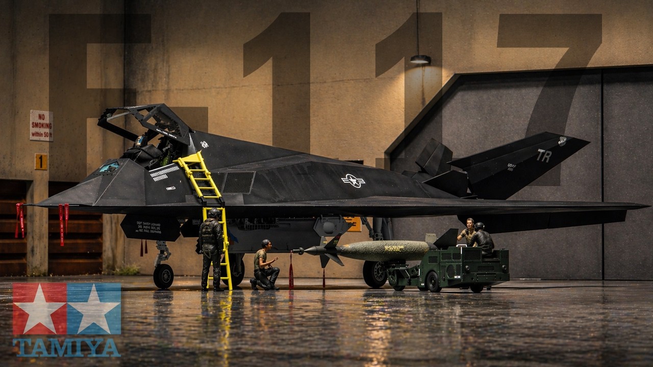 Tamiya's 1/48 F-117 Nighthawk | Full Build & Diorama | 4K
