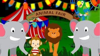 The Animal Fair - Nursery Rhyme - Animal Song for Children