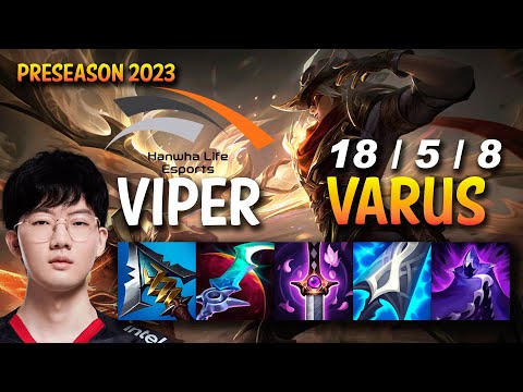HLE Viper VARUS vs JHIN ADC - KR Ranked