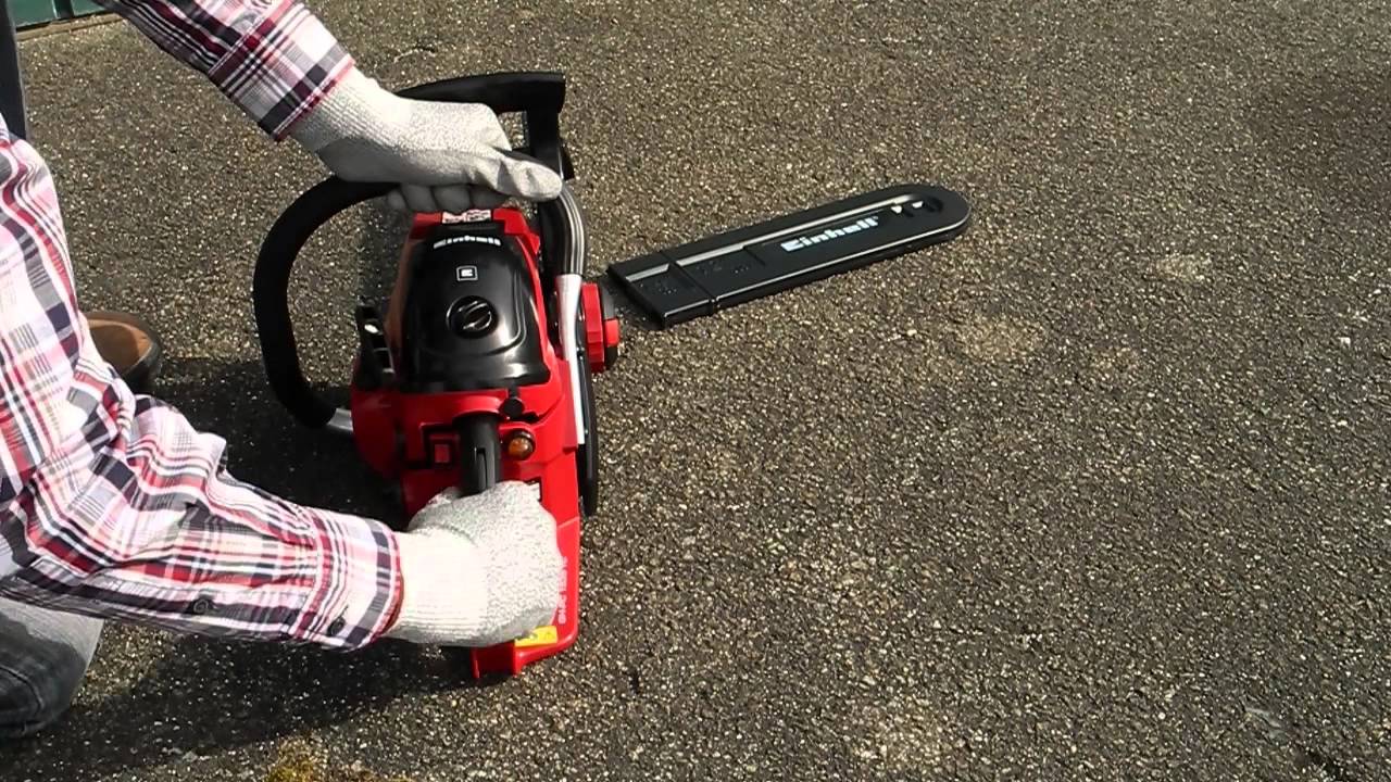 Start-Anleitung Benzin-Kettensäge GH-PC 1535 TC