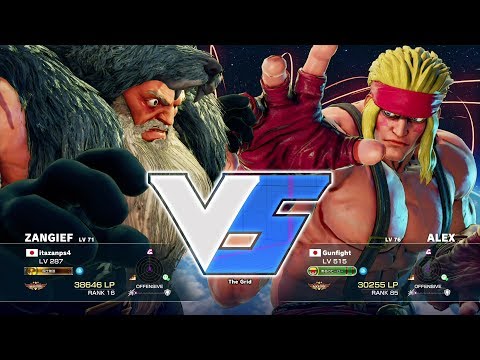 Itazan (Zangief) vs Gunfight (Alex)：板ザン（ザンギエフ）vs ガンファイト（アレックス）
