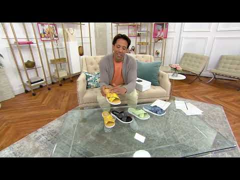 Ryka Cross Band Slide Sandals - Malin on QVC