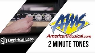 Video thumbnail for Empirical Labs EL8X 2 Minute Tones - Empirical Labs EL8X Distressor Compressor with British Mod by American Musical Supply
