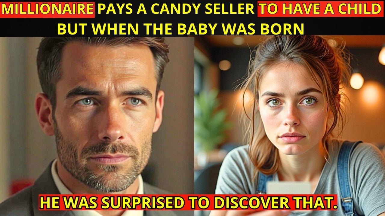 MILLIONAIRE PAYS A CANDY SELLER TO HAVE A CHILD, BUT WHEN THE BABY WAS BORN, HE WAS SURPRISED TO DIS