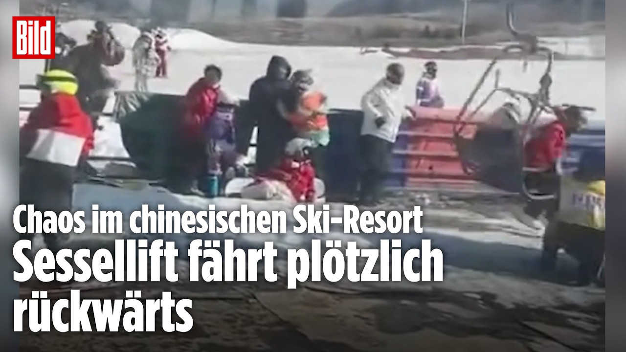 SKI-LIFT DREHT DURCH: Fehlfunktion schaltet Lift in den Rückwärtsgang