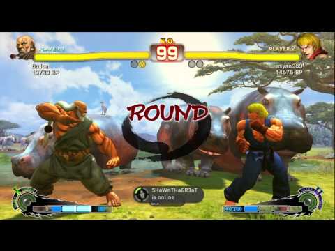 Bullcat [Gouken] vs asyan989 [Ken] SSF4 Japanese Online Ranked Matches - TRUE HIGH-DEF