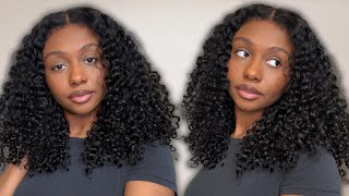 4C EDGES CURLY WIG INSTALL 😍| Glueless Wig Install | Ft. Subella Hair