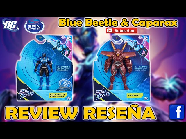 Vídeo relacionado con DC Comics, Carapax - Figura de acción, traje rojo, 12 pulgadas, escultura detallada, figura de superhéroe coleccionable de la película Blue Beetle, juguetes para niños y niñas, a partir de 3 años