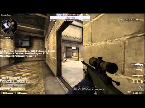 Crazy AWP Wallbang Headshot Through B-Site Box on Cache!! - Counter-Strike: Global Offensive