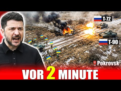 T-90 und T-72 führen den Angriff an – russische Stoßtrupps erobern Grabenlinien bei Pokrovsk