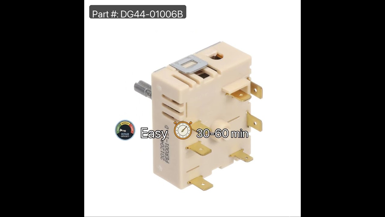 Replacing the Range Dual Surface Element Control Switch