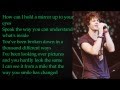 The Wanted - Only You - Lyrics 