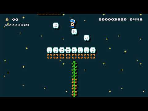 AlexWorld: Up In The Night Sky by WeegeeWii 🍄 Super Mario Maker 2 🍄 No Commentary aam