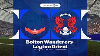 EA Sports FC 26 | Bolton Wanderers vs Leyton Orient - EFL League One | Gameplay PS5