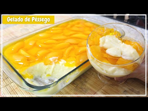 Peach Ice Cream | Creamy Peach Dessert (EASY AND SUPER REFRESHING)