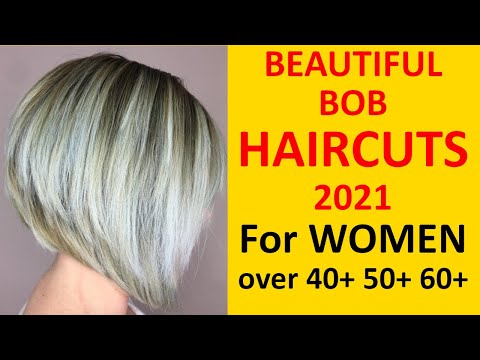 Beautiful SHORT BOB HAIRCUTS 2021 FOR WOMEN over 40,...