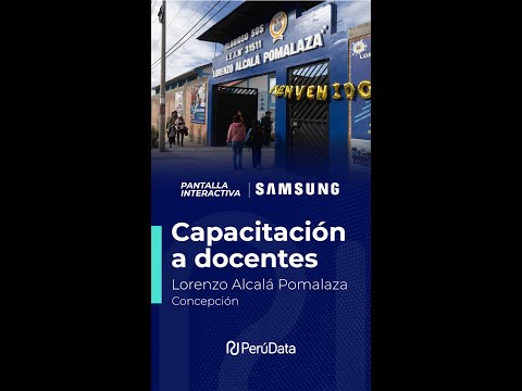 Entrega, instalación y capacitación en el colegio Lorenzo Alcalá Pomalaza