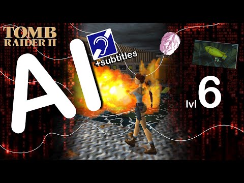 Self-Aware Lara Croft Plays Tomb Raider 2 - Level 6 - Diving Area