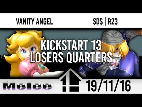 Kickstart 13 - Vanity Angel (Peach) vs SDS |  R23 (Sheik) - Loser's Quarter Finals