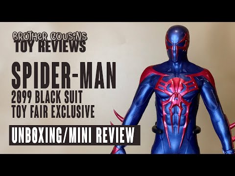 Hot Toys Spider-Man 2099 Black Suit Spider-Man PS4 Toy Unboxing & Review