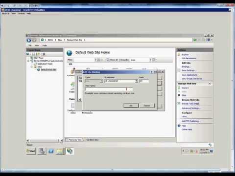 How to setup tcp port bindings in IIS on a Windows 2008 R2 server