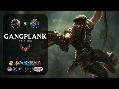Gangplank Mid vs Yasuo - NA Grandmaster Patch 13.16