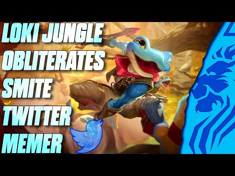 LOKI JUNGLE OBLITERATES SMITE TWITTER MEMER!