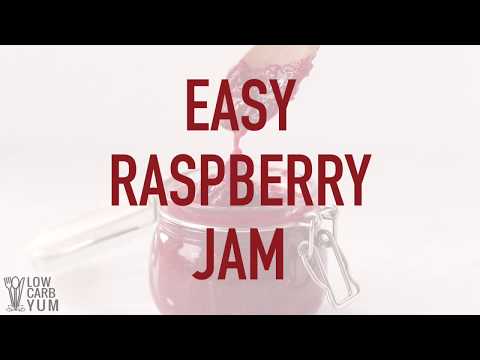 Low Carb Sugar Free Raspberry Chia Jam