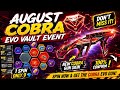 2 August Cobra Mp40 Evo Vault Event Next Evo Vault Update Free Fire Free Fire New Event Tamil