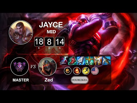 Mid Jayce vs Zed - LOL NA Master - Patch 11.18