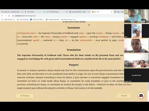 Session 67 Bhagavadgita HG Ananta Gopa Prj Prj Bhakti Shastri Gachibowli Satsang 21 Mar 24